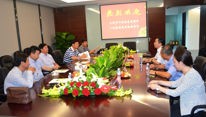 天津市宁河县政府领导考察必一运动
