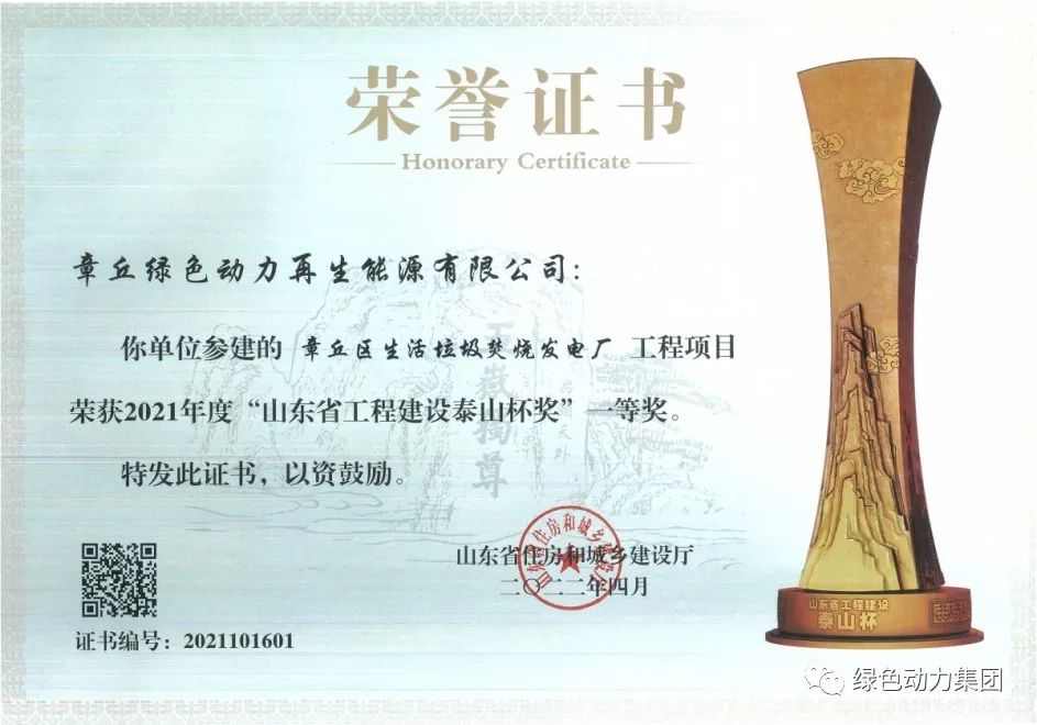 必一运动
章丘项目荣获“泰山杯”一等奖